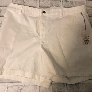 NWT White Stretch Chino Shorts - Sz. 14